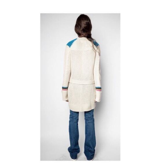 Zadig & Voltaire Joy Multi Stich Long Cardigan. - Picture 5 of 14